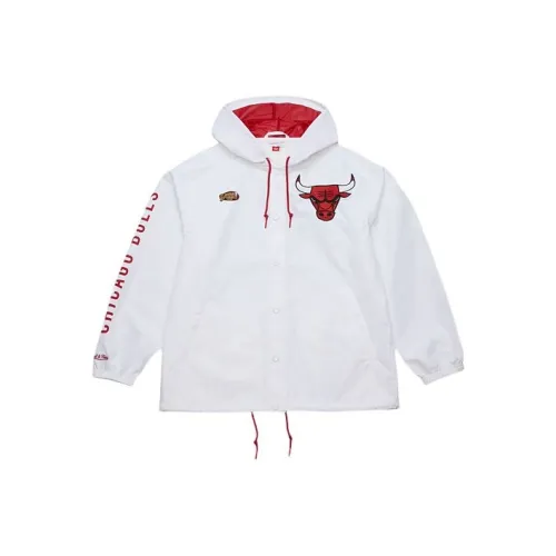 Mitchell Ness Chicago Bulls Белая Унисекс Толстовка