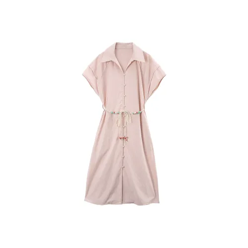 A paradise for awakening Короткий рукав Платье Женское