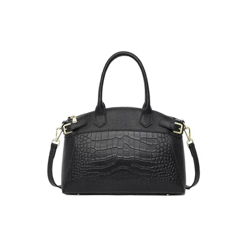 MILLIE'S Сумка из коровьей кожи Женская Черная Хаки