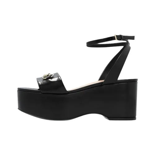 GUCCI One Ремешок Сандалии 8 см Женские Черные