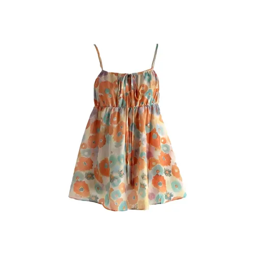 SLEEP AT 11 Масляная живопись Апельсин Женские Топы