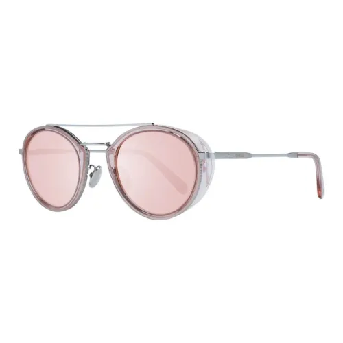 OMEGA Metal Aviator Sunglasses Men's Pink