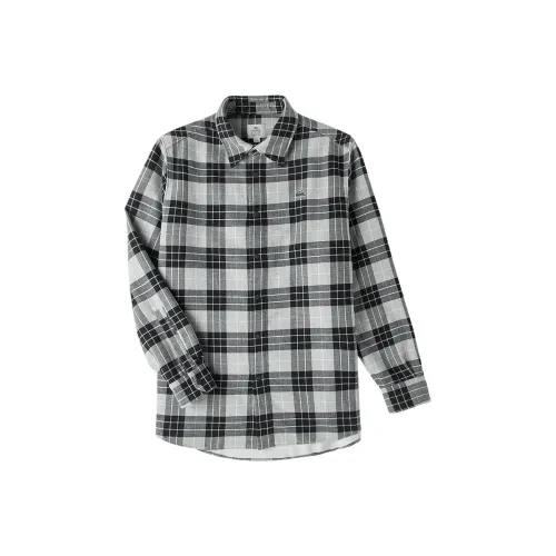 Рубашка LACOSTE Collaboration Мужская Серый Белый Черный