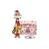 Пряничный человечек 20 см + Счастливая сумка для покупок + Поздравительная открытка