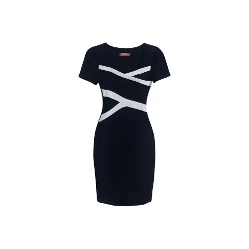 IQC Короткий рукав Платье Женское