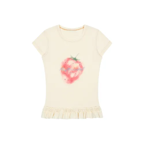 MostwantedLab Кремово-белые Женские Футболки