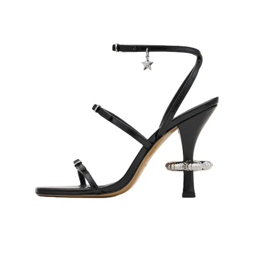 MARC JACOBS Daisies One Strap Sandals 10 см Женские Черный