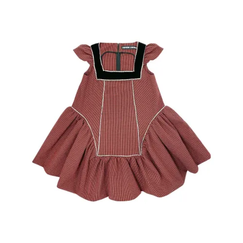 CHOPOVA LOWENA Red Женские Короткие Платья с Рукавами