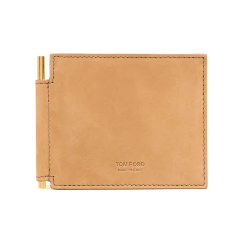 TF Коровья кожа Кошелек Мужской Верблюжий коричневый