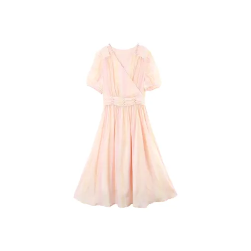 A paradise for awakening Короткий рукав Платье Женское