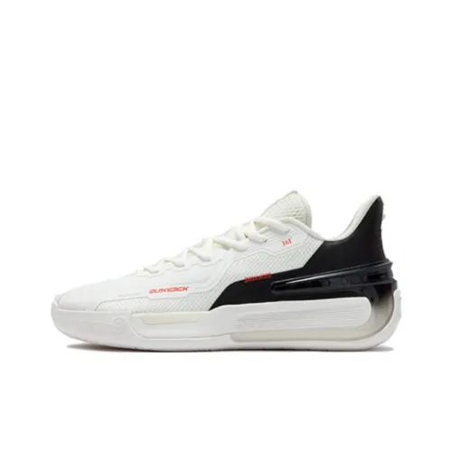 361° Штаны Устойчивые к Износу и Сцеплению Покрытие Низкий Топ Баскетбольные Кроссовки Мужские Белые