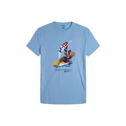 Polo Ralph Lauren SS24 T Рубашка Мужская Небесно-Синий