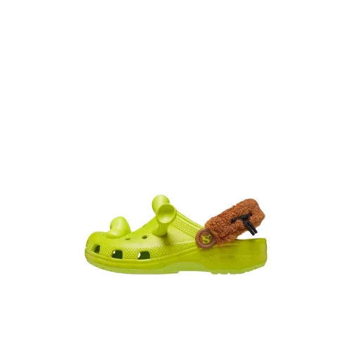 Crocs Classic Clog Slip-Resistant Abrasion-Resistant Низкий Топ Обувь для Малышей Зеленый Infant и Toddler