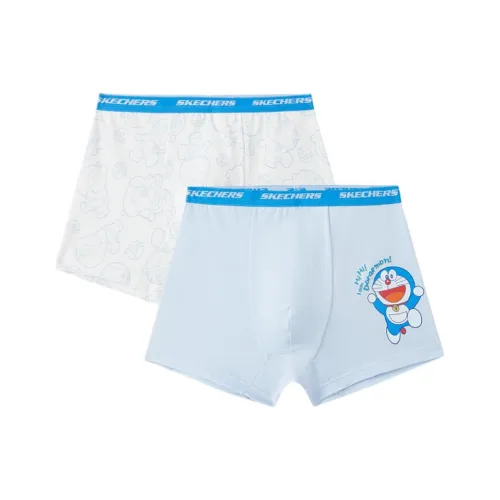 Skechers Kids x Doraemon Совместная модель Нижнее белье 2 шт Ярко-белый Морозно-голубой Для детей 3-7 лет