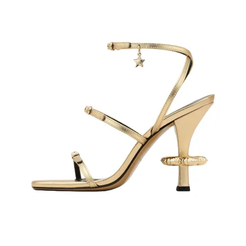 MARC JACOBS Daisy One Strap Sandals 10 см Женские Золотые