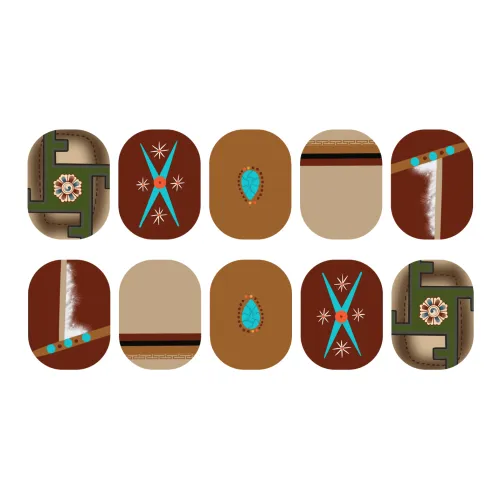 SHITIAN Gesang Радуга False Nail Короткий Квадрат Многоцветный Jump Цвет Китайский стиль