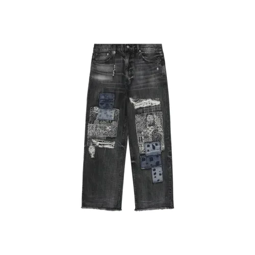 BAPE BLACK BKX Мужские Джинсы