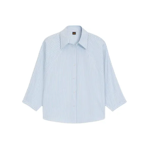 Hugo Boss Рубашка Женская Светло-Синяя