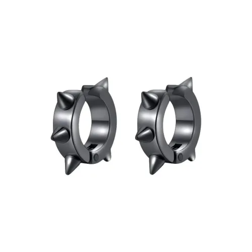 DAIRUO Титановая сталь Нижняя заколка Серьги On Мужские