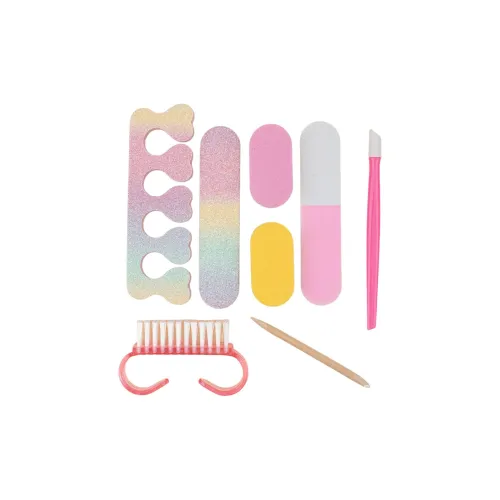 Future Maple Радужный Двойной Слой Ножной Пыли Набор Инструментов 8 Штук