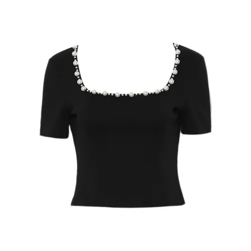 DPLAY Классическая черная женская футболка