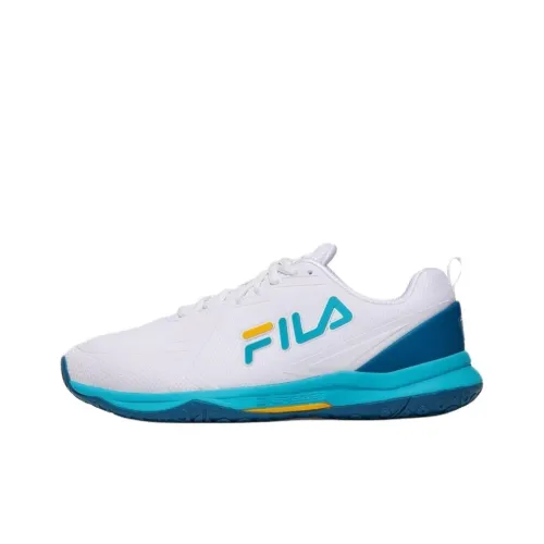 FILA Volley Burst Устойчивые к истиранию Низкие Кроссовки для тренировок Женские Белые Синие
