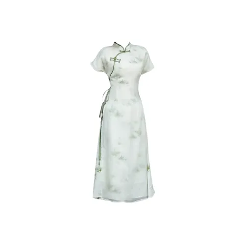 GEZITAI Короткое платье с короткими рукавами женское