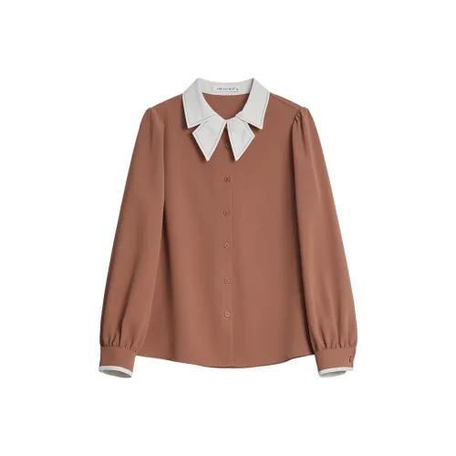 MANBEI Кирпично-красные Женские Рубашки