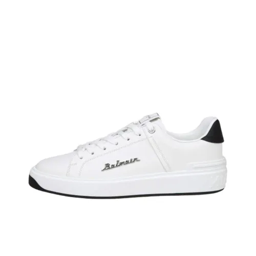 BALMAIN Низкие кроссовки для скейтбординга Мужские Белые