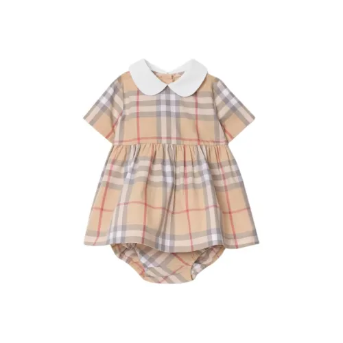 Burberry Платье SS25 Коричневый Infant и Toddler