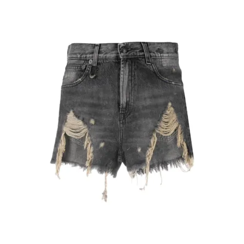 R13 Черные Женские Джинсовые Шорты