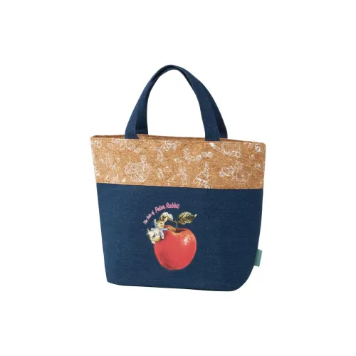 SKATER Хлопок Lunch Box Сумка Стандартная Женская Бежевая и Синяя