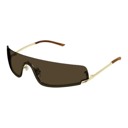 GUCCI Металл Нерегулярная форма Солнцезащитные очки Мужской Коричневый