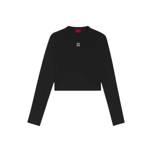 HUGO BOSS Черные Женские Футболки