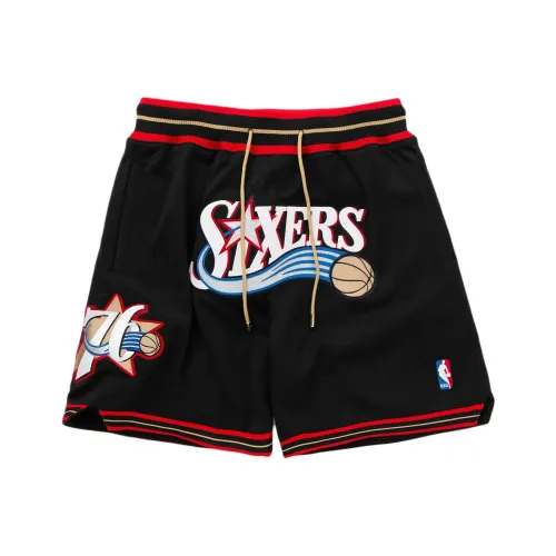 MITCHELL NESS X NBA Philadelphia 76ers Повседневные шорты Мужской Черный Белый
