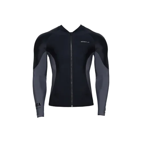 AQUAPLAY Мужская дайвинговая гидрокостюм Черный Серый