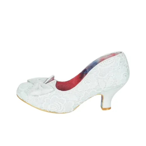 IRREGULAR CHOICE DAZZLE RAZZLE Грубый каблук Высокие каблуки 6 см Женские Белые