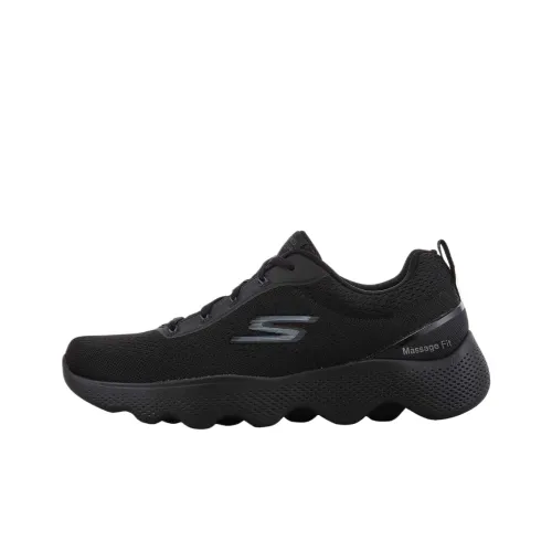 Skechers Go Walk Massage Fit Низкий Топ Беговые кроссовки Мужской Черный