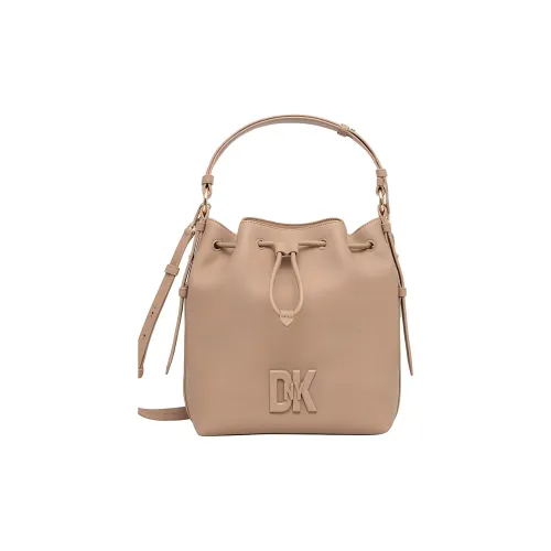 DKNY Кожа Сумка-ведро Сумка Средний Женская Светлый Умбра