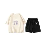 Молоко Белый (M Girlish Butterfly) + Черный (M Girlish Butterfly Pants Logo)