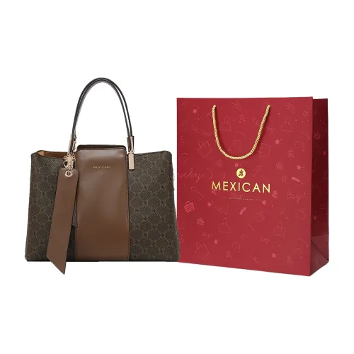 MEXICAN Полиуретан Сумка через плечо Сумка на плечо Сумка обычная Женская Темно-коричневая