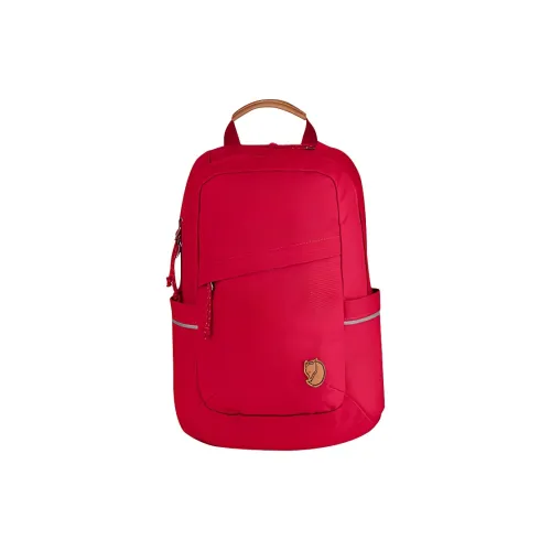 Fjallraven Полиэстер Кожа Рюкзак Ноутбук Сумка Унисекс Кораллово-красный