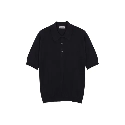 JOHN SMEDLEY Морской Синий Мужская Поло