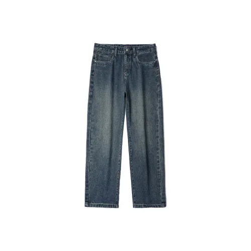 Go it alone Ностальгический синий Унисекс Джинсы