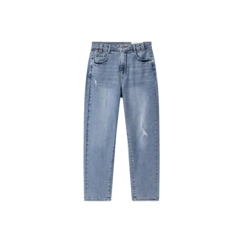 PEACEBIRD Джинсовый синий Женские джинсы