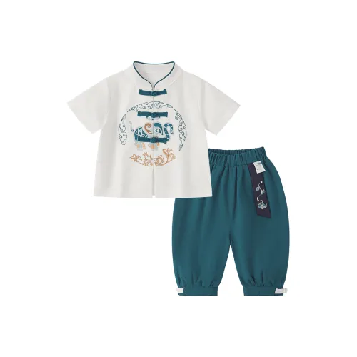 JELLYBABY Повседневная спортивная одежда 2 предмета комплект цвет экрю для детей 3-7 лет