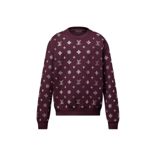 LOUIS VUITTON Толстовка Мужская Бордового цвета