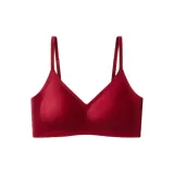 X06 Шёлк Задняя застёжка Стиль Позиционирование Красный