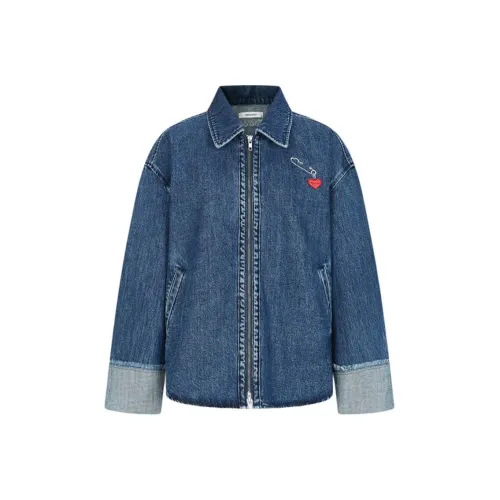 MOUSSY 110 Синий Женская Джинсовая Куртка