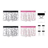 4 шт (Розово-белый *2 + Белый *2)